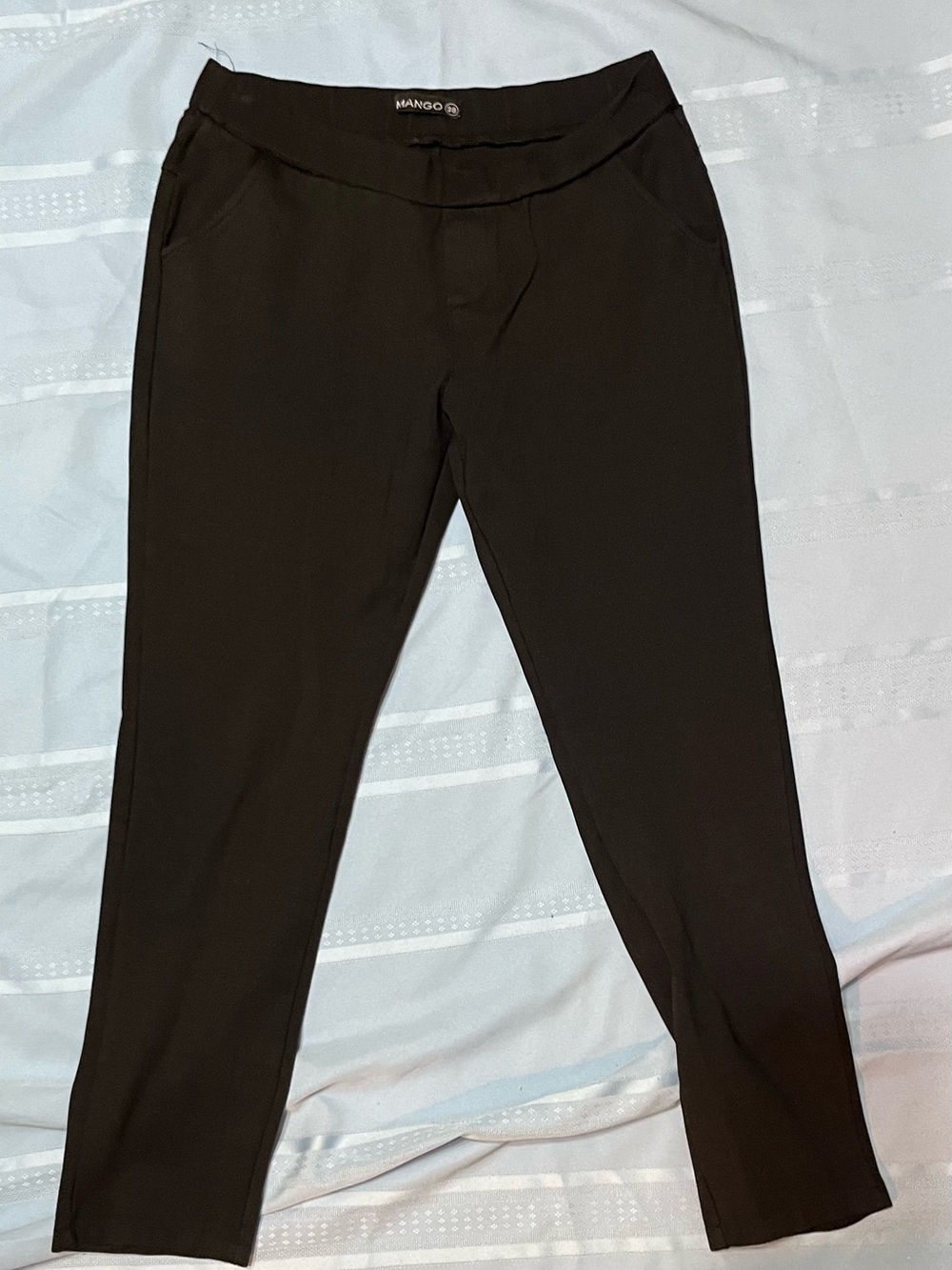 Mango Black Skinny Ankle Pants